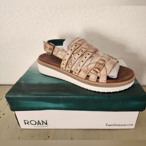 ROAN by Bed Stu Crest Pecan Epica Size 9.5 NIB Leather Sandal